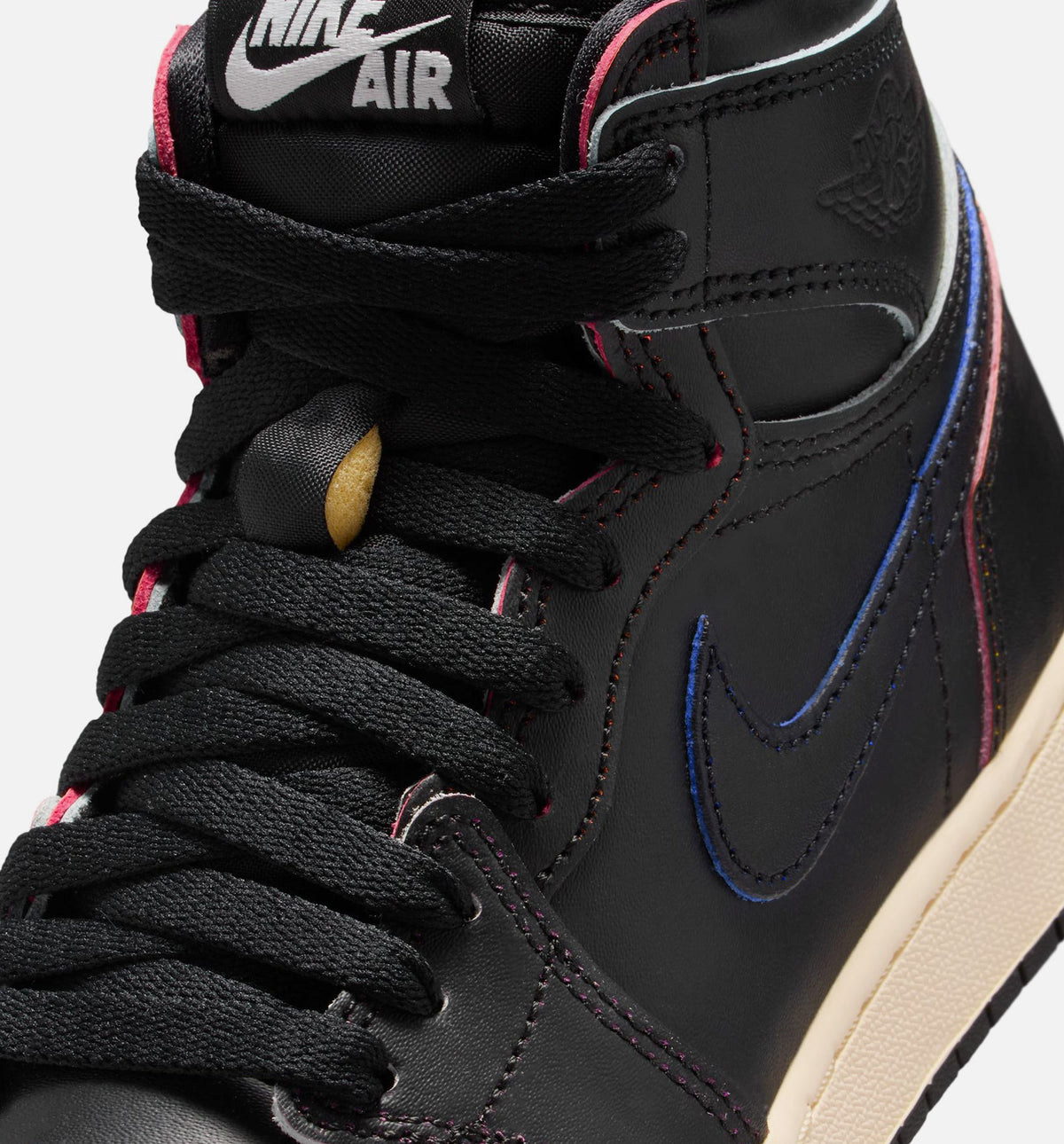 Air Jordan 1 Retro High OG Black and Muslin – Grade School Lifestyle Shoe in Black/Muslin