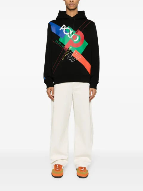 Polo Ralph Lauren logo-print cotton-blend hoodie