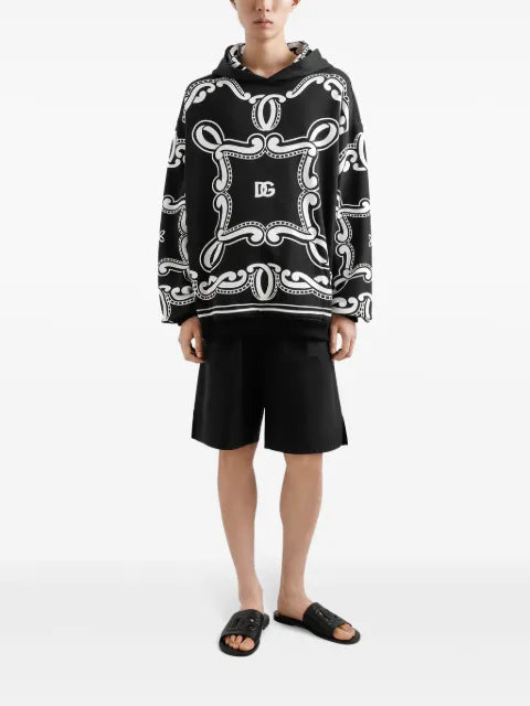 Dolce & Gabbana bandana-print hoodie