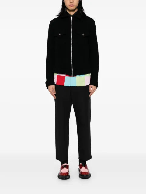 Black Comme Des Garçons zip-up jacket