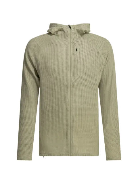 Houdini Sportswear Pace Flow Houdi waffle-knit zip-up hoodie