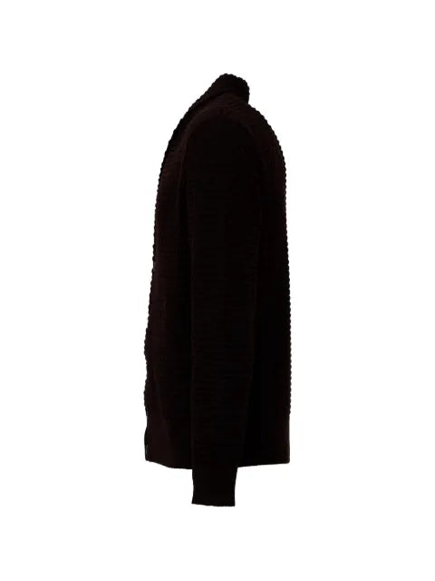 Grp shawl-collar cardigan