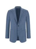 Boggi Milano blazer in wool silk pinstripe