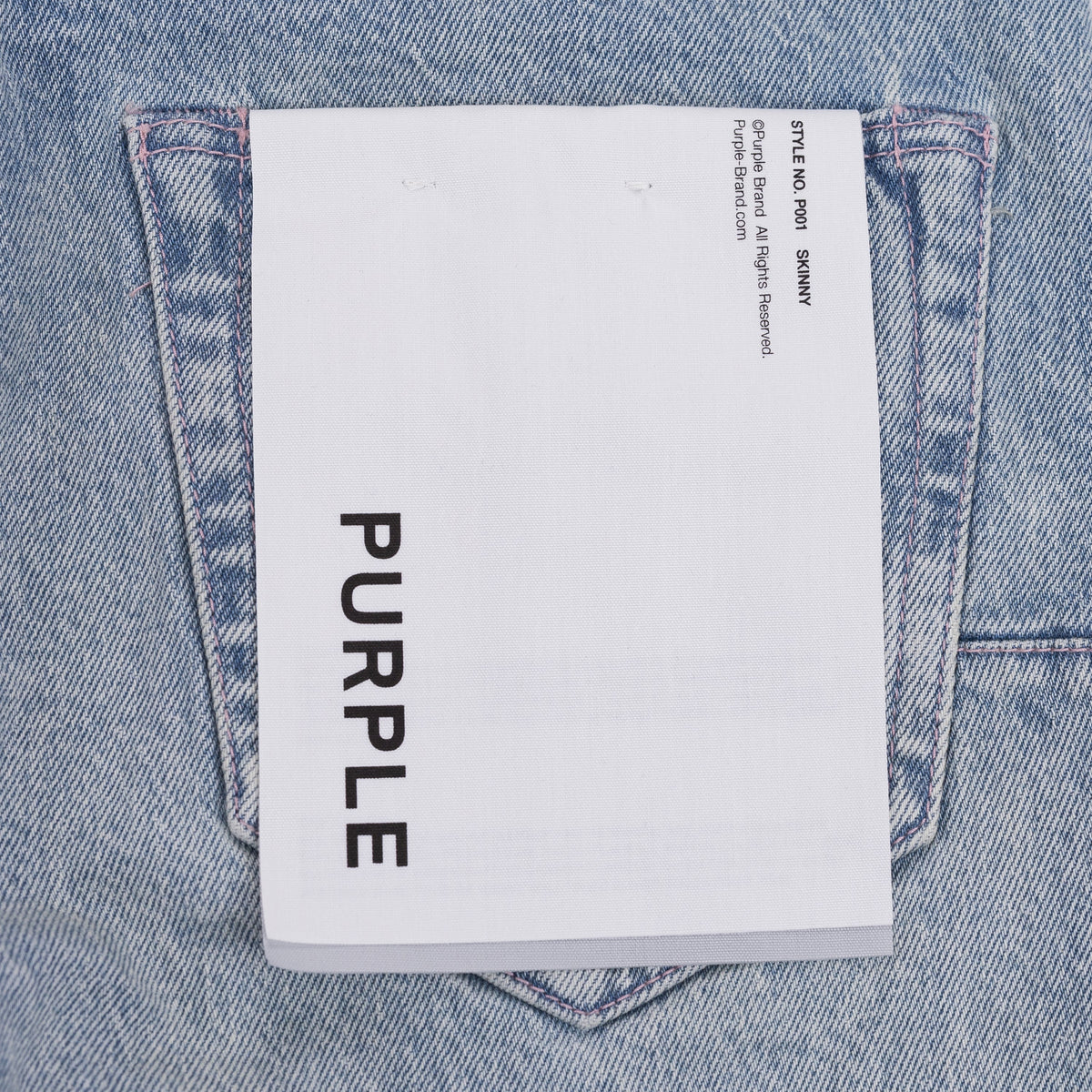 Light Indigo Skinny Garda Repairs Jeans