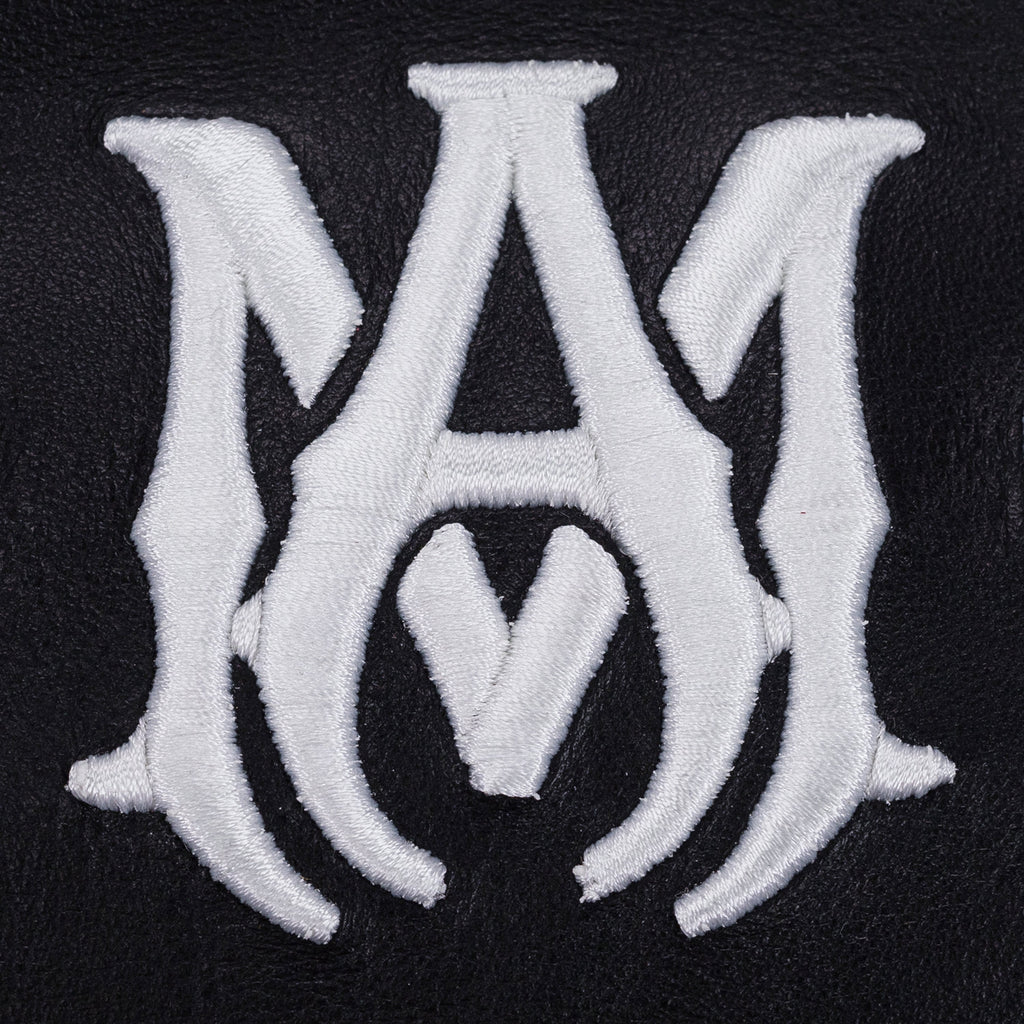 Black Nappa Logo Embroidery Tote Bag