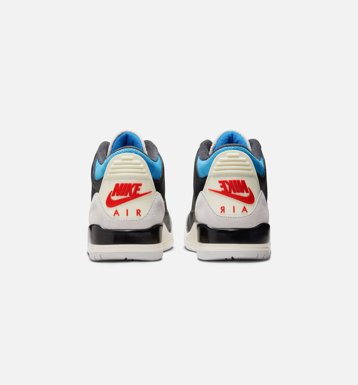 Air Jordan 3 Retro Mens Lifestyle Shoe - Black/Chile Red/Neutral Grey