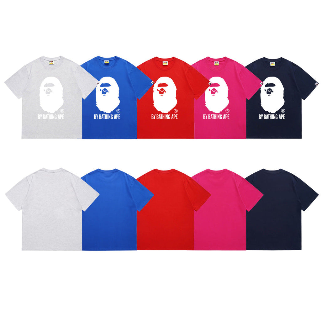 BAPE Ape Head Graphic Print Short Sleeve Tee Streetwear Unisex