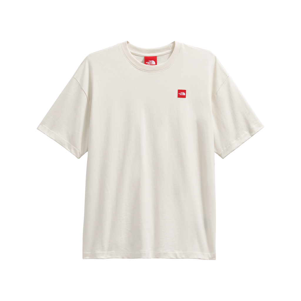 The North Face Men's Red Box Short-Sleeve Tee in White Dune