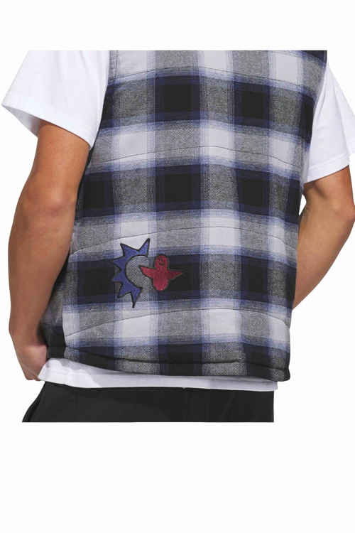 ADIDAS SKATEBOARDING GONZ PLAID VEST Black