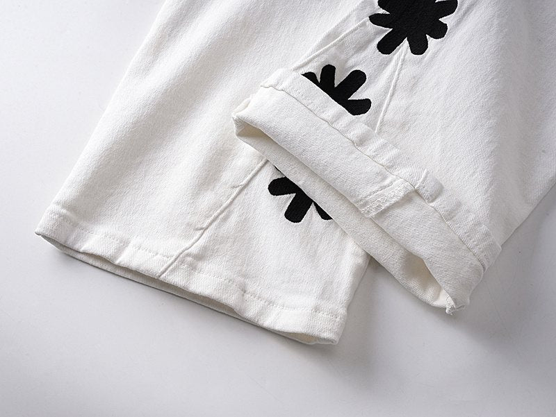 LOSTSHDWS Flower Graphic Flared Jeans
