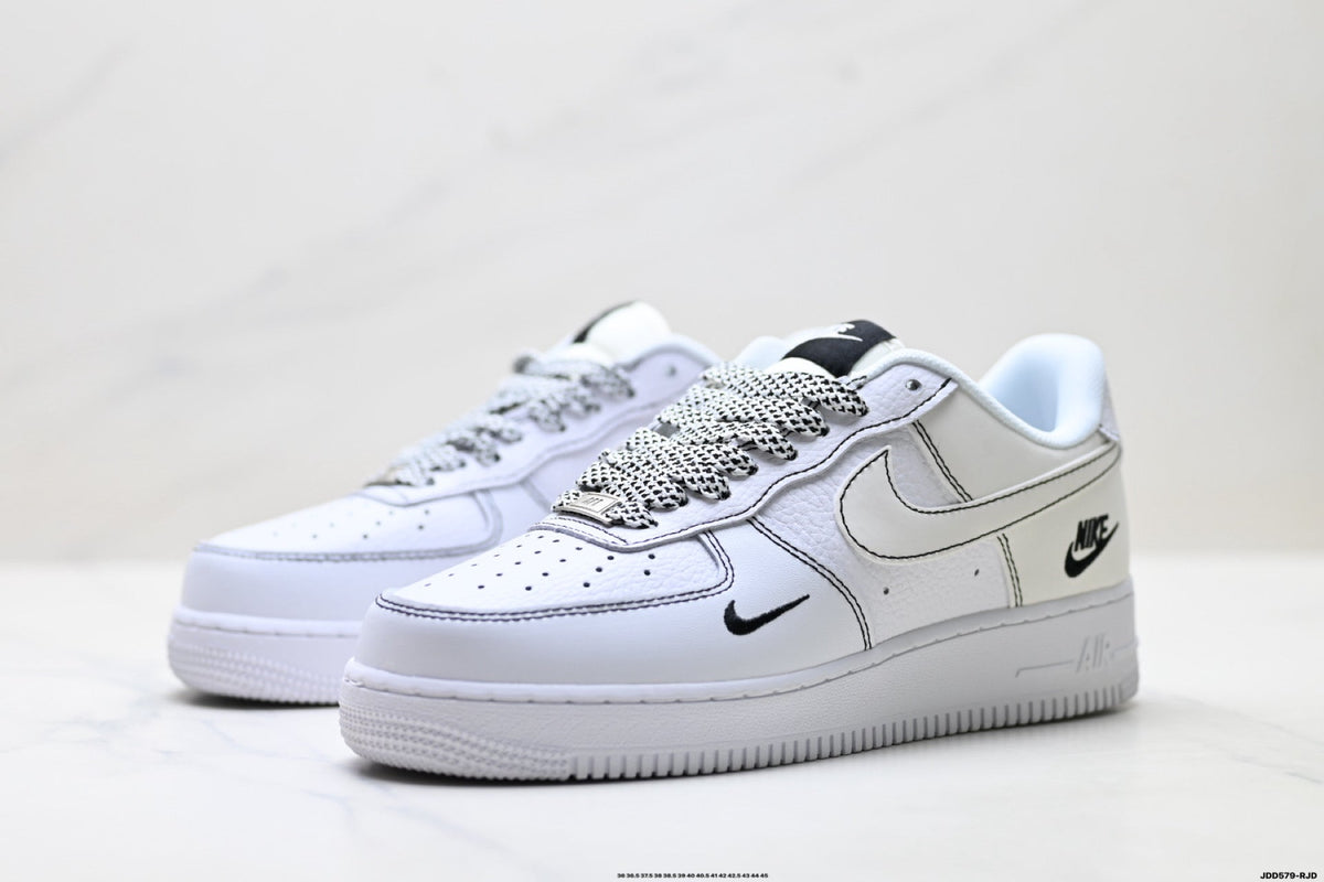 Nike Air Force 1 Low White Snake Print Unisex Sneakers Style 13