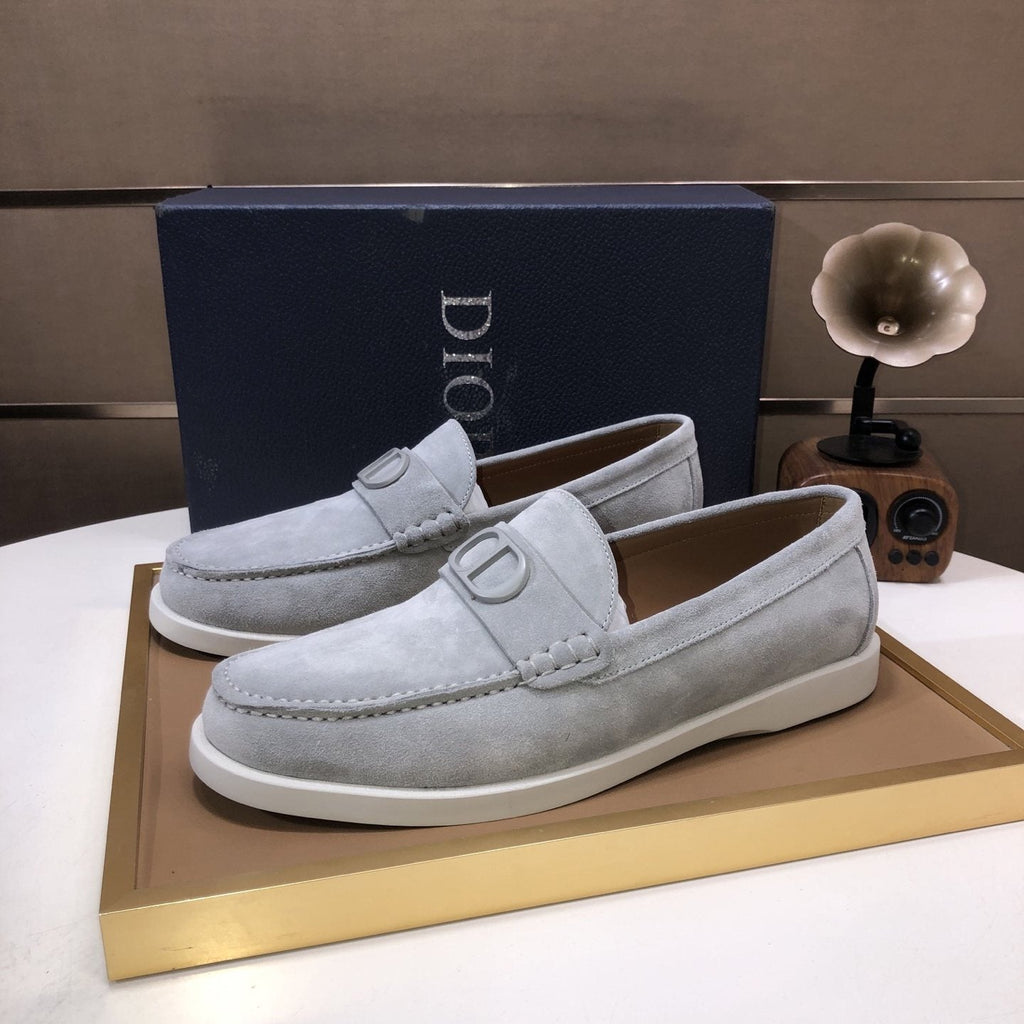 Dior Metal Hardware Slip-On Loafers