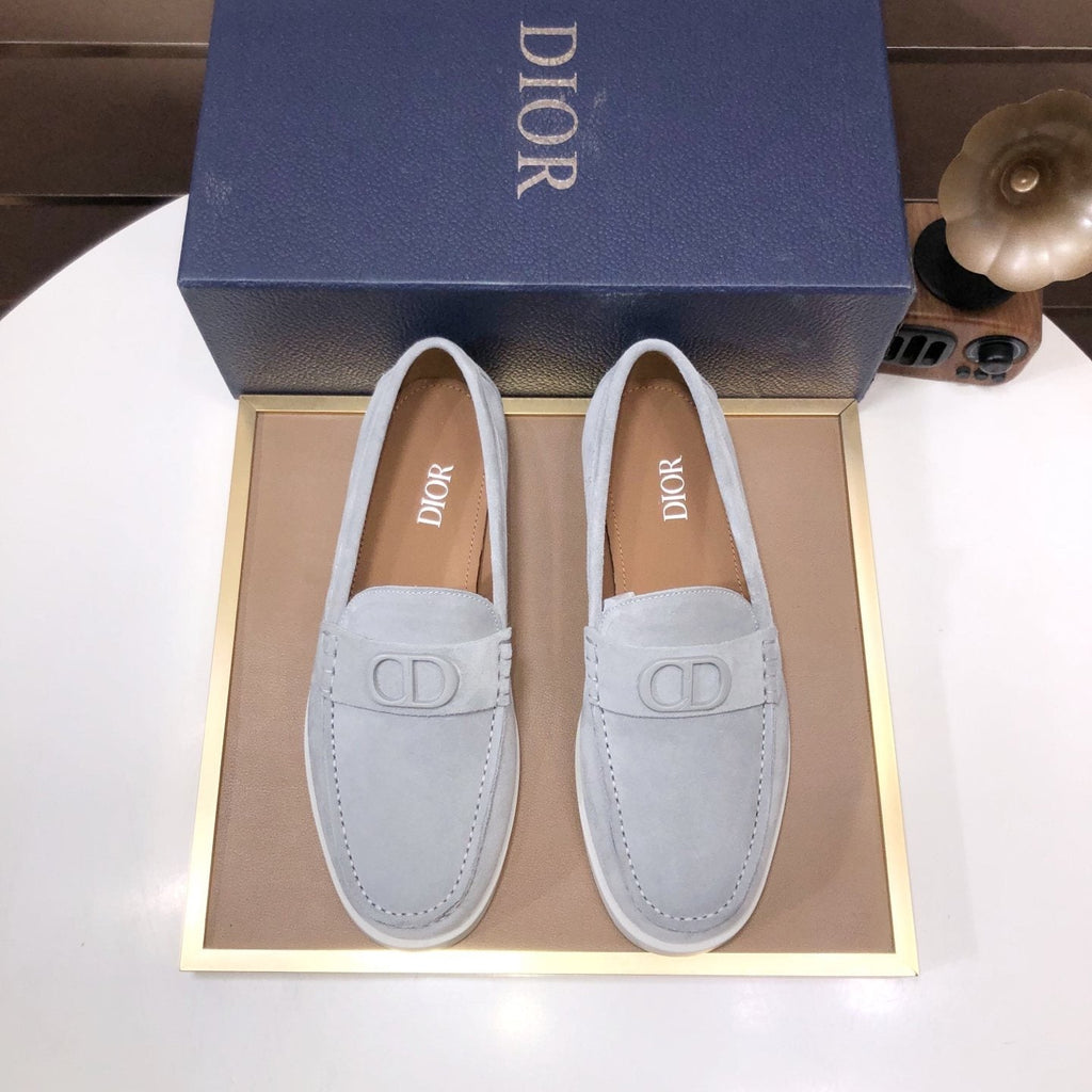 Dior Metal Hardware Slip-On Loafers