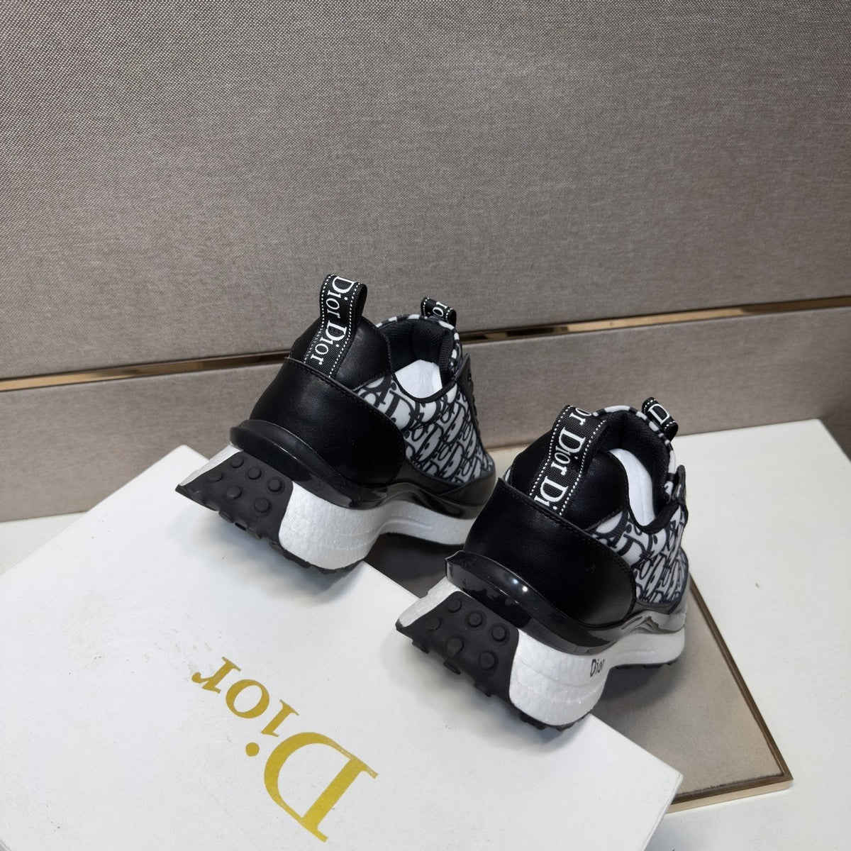 Dior Men's Patterned Panel Sneakers