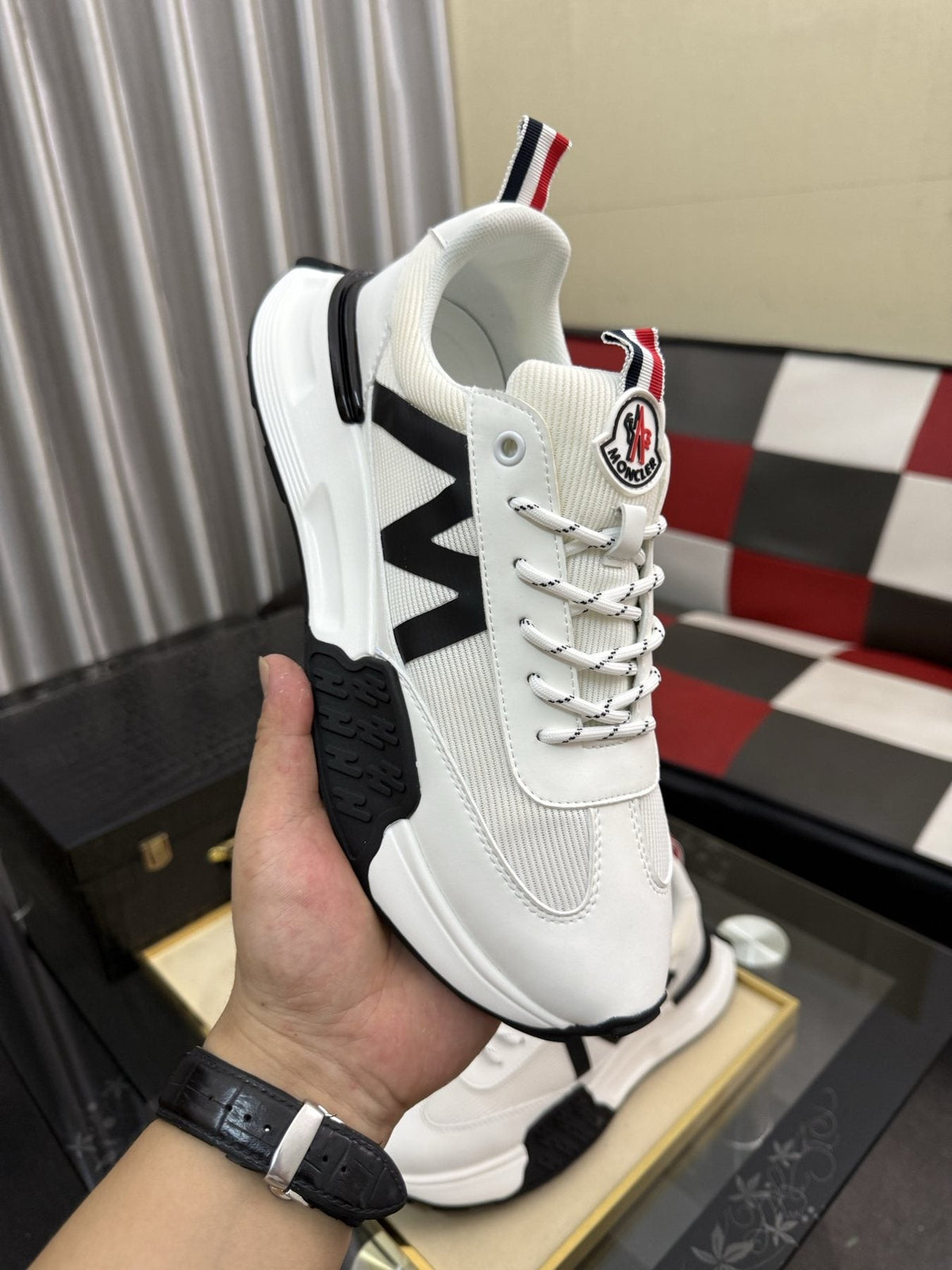 MONCLER Color-Block Low-Top Sneakers