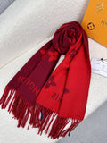 Louis Vuitton Reversible Monogram Fringe Scarf